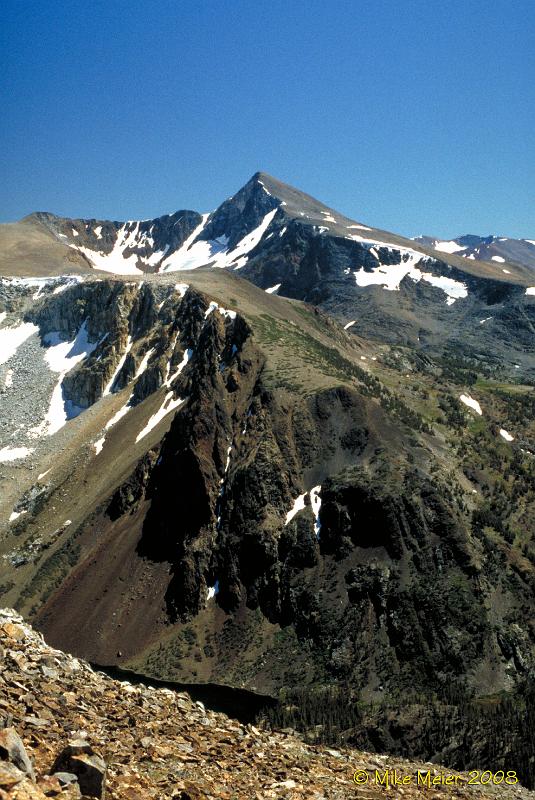 Tioga-1999-150.jpg - Mount Dana (13,061') and the Dana Plateau, from Tioga Peak (11,526')